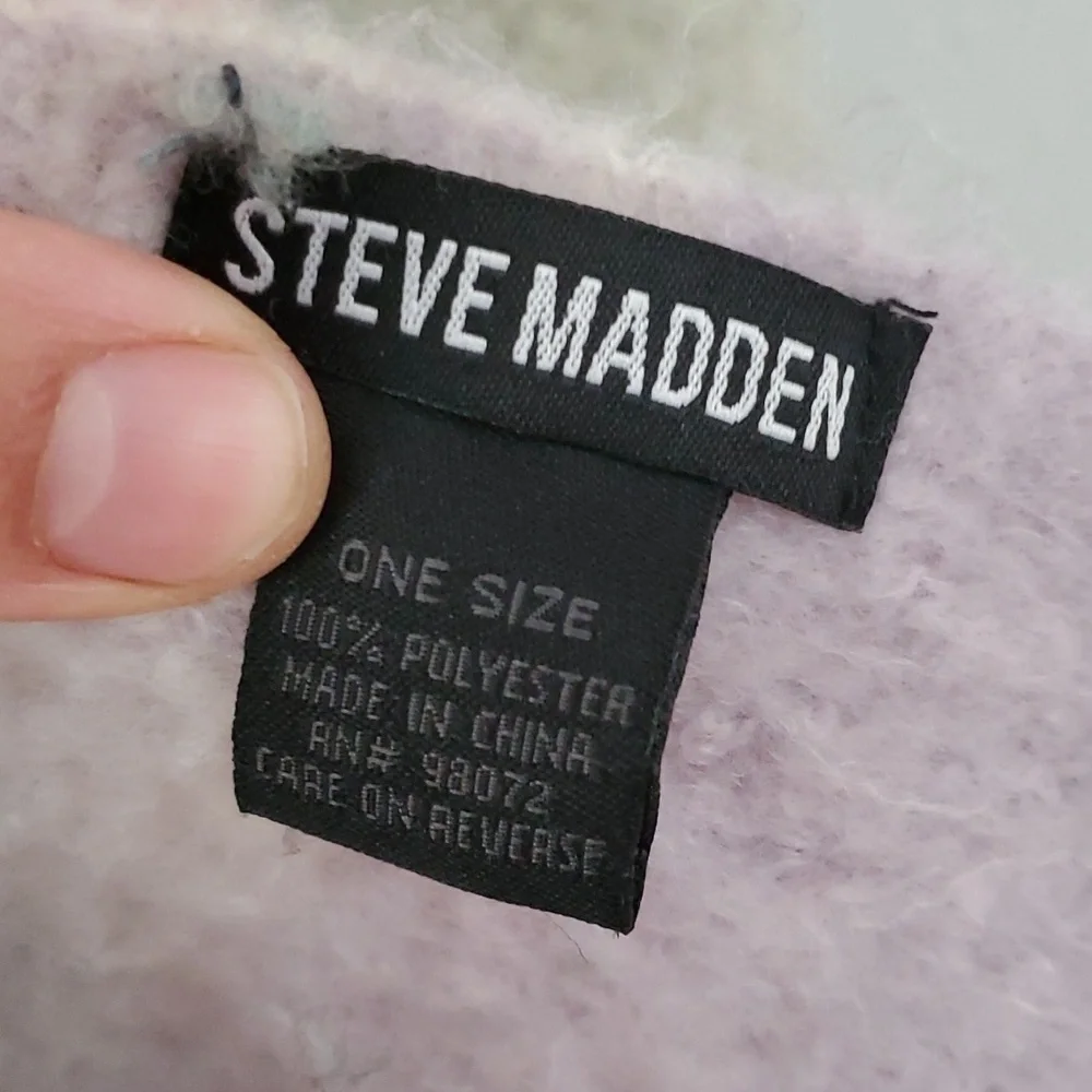 Steve Madden oversize cozy fuzzy blanket scarf